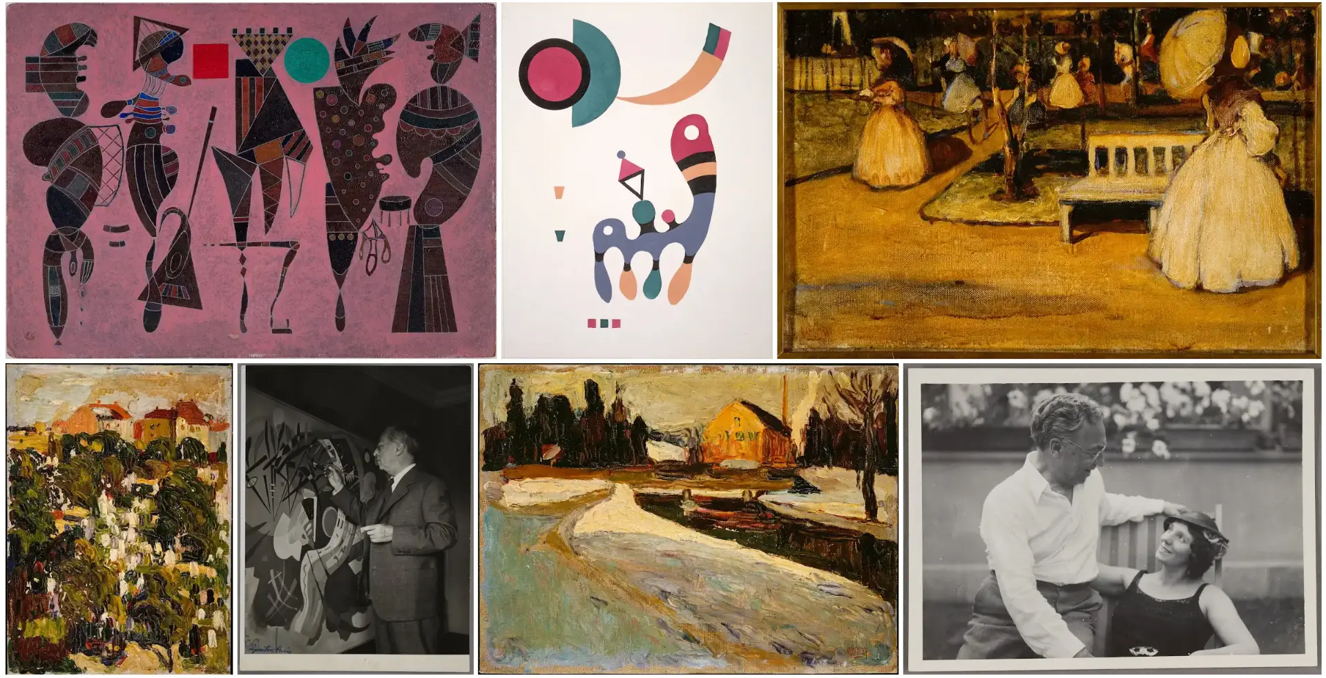 Kandinsky — paintings and archival photographs