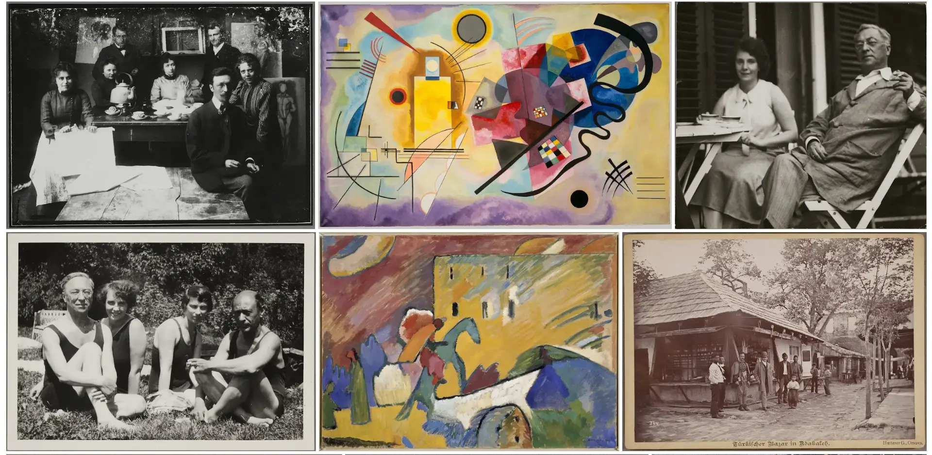 Kandinsky — artworks and historical photographs