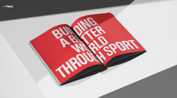 Olympic Brand Book — Building a Better World Through Sport spread